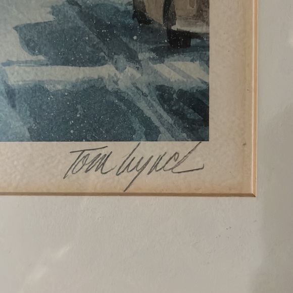 💙Vintage Signed Tom Lynch “The Magnificent Mile” Fine Art Lithograph Print💙 - Picture 3 of 12